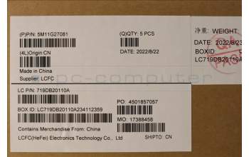 Lenovo 5M11G27081 MECH_ASM KBD C-Cov THAI Liteon BK