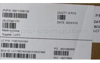 Lenovo 5M11G56129 MECH_ASM CS21 2bCP,Glass,GRY,TRA