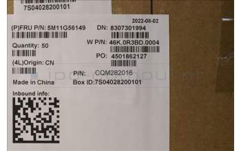 Lenovo 5M11G56149 MECH_ASM CS21 3+2bCP,Glass,BLACK,CHY