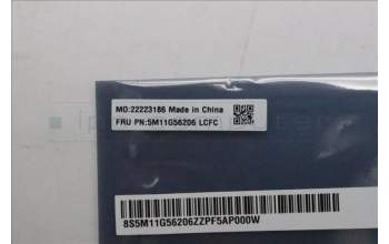 Lenovo 5M11G56206 CS23 3+2bCP, Glass, Elan PCB, Black, NFC, SOVP&MP, Transimage