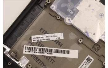 Lenovo 5M11H25885 C-Cover with keyboard,US English Euro,Black,Backlight,WWAN