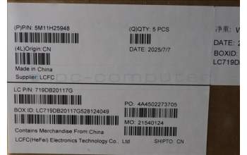 Lenovo 5M11H25948 MECH_ASM KB CCov ITA BKLT Liteon WW BK