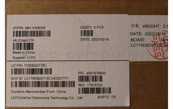 Lenovo 5M11H26008 MECH_ASM KB CCov RBKLT Sunrex WW BK