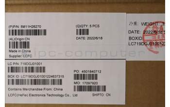Lenovo 5M11H26270 MECH_ASM KBCVR ENG(PMX)FPR US SR