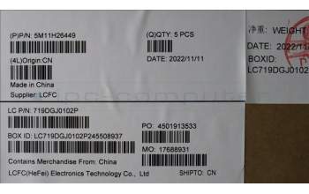 Lenovo 5M11H26449 MECH_ASM KBCVR LA SPA(PMX)FPR UK SR