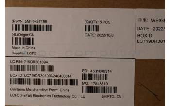 Lenovo 5M11H27155 MECH_ASM KBD Cc KOR(CHY) US BK