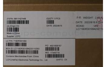 Lenovo 5M11H27448 MECH_ASM KBD Cc LA SPA BKLT(CHY) UK BK