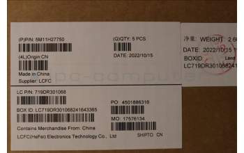 Lenovo 5M11H27750 MECH_ASM KBD Cc TC BKLT(CHY) US WWBK