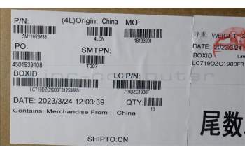 Lenovo 5M11H28638 Top I/O Cable module,T580