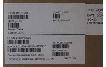 Lenovo 5M11H44361 MECH_ASM GRP KBD BZL,CZE/SLK,WW,DB,SUN