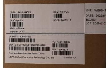 Lenovo 5M11H44365 MECH_ASM GRP KBD BZL,EURO ENG,WW,DB,SUN