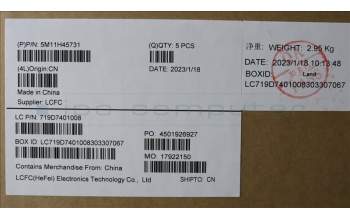 Lenovo 5M11H45731 MECH_ASM KBD BZL,WL,GY,CHY,BUL