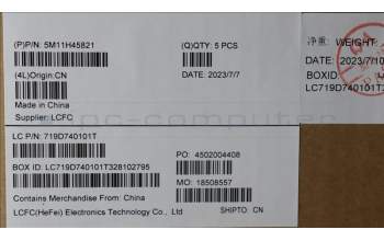 Lenovo 5M11H45821 C-Cover with keyboard, Turkish, Storm Grey, WLAN, UK