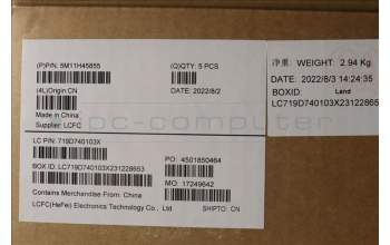 Lenovo 5M11H45855 MECH_ASM KBD BZL,WW,GY,SRX,SLV