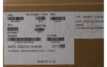 Lenovo 5M11H45879 MECH_ASM KBD BZL,WW,GY,SRX,GER