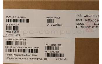 Lenovo 5M11H52255 MECH_ASM KBD Cc UK BKLT(CHY) UK WWBK