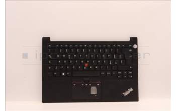 Lenovo 5M11H58842 C-Abdeckung mit Tastatur, Italienisch, Schwarz, Fingerabdruck