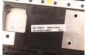 Lenovo 5M11H58872 MECH_ASM KBD CCvr UK(PMX)FPR UK BK
