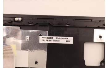 Lenovo 5M11H58923 C-Cover with keyboard, Belgian, Black, Backlight