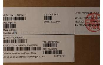 Lenovo 5M11H58929 MECH_ASM KBD CCvr SPA BKL(PMX)UK BK