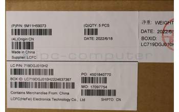 Lenovo 5M11H59073 MECH_ASM KBD CCvr NOR BKL(PMX)FPR UK BK