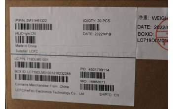 Lenovo 5M11H61322 MECH_ASM FRU POWER_BTN W FPR Black