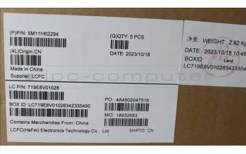 Lenovo 5M11H62294 MECH_ASM BL KB GY FPR JPN CHY