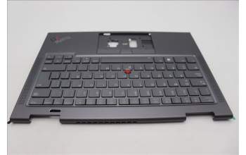 Lenovo 5M11H62301 C-Cover with keyboard, Spanish LA, Grey, Backlight, FingerPrint, UK