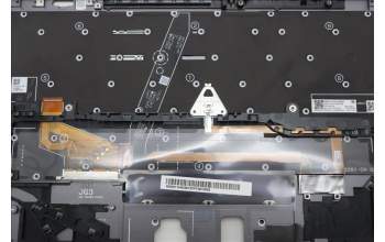 Lenovo 5M11H62301 C-Cover with keyboard, Spanish LA, Grey, Backlight, FingerPrint, UK