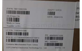 Lenovo 5M11H62335 C-Cover with keyboard, Switzerland, Grey, Backlight, FingerPrint, UK