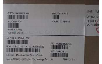 Lenovo 5M11H62367 C-Cover with keyboard, Arabic, Grey, Backlight, FingerPrint, WWAN, US