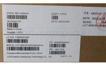 Lenovo 5M11H62410 MECH_ASM BL KB GY FPR WW FRA CHY