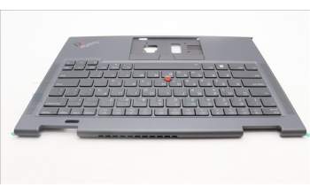 Lenovo 5M11H62424 C-Cover with keyboard,Greek,Grey,Backlight,Fingerprint,WWAN