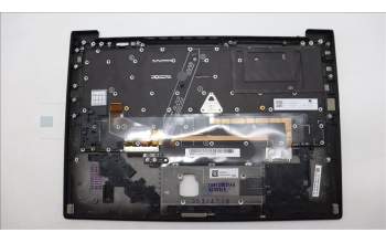 Lenovo 5M11H62602 C-Cover with keyboard, Czech Slovakian, Black, Backlight, Fingerprint, UK
