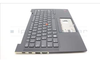 Lenovo 5M11H62622 C-Cover with keyboard,French,Black,Backlight,Fingerprint