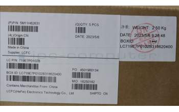 Lenovo 5M11H62631 MECH_ASM BL KB BK FPR GER SRX