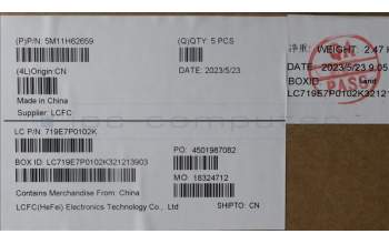 Lenovo 5M11H62659 MECH_ASM BL KB BK FPR JPN SRX