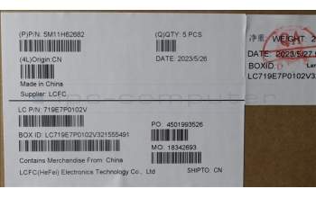 Lenovo 5M11H62682 MECH_ASM BL KB BK FPR NORDIC SRX