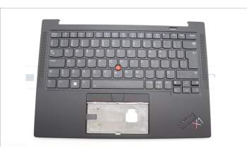 Lenovo 5M11H62735 C-Cover with keyboard, Canadian French 058, Black, Backlight, WWAN, Fingerprint, UK