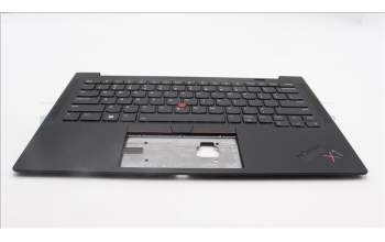 Lenovo 5M11H62767 C-Cover with keyboard, USA English, Black, Backlight, Fingerprint, WWAN, US