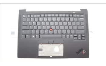 Lenovo 5M11H62772 C-Cover with keyboard,US English Euro,Black,Backlight,WWAN,Fingerprint
