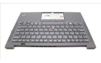 Lenovo 5M11H62772 C-Cover with keyboard,US English Euro,Black,Backlight,WWAN,Fingerprint