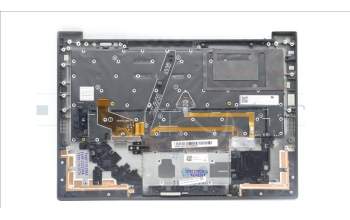 Lenovo 5M11H62773 C-Cover with keyboard, US English Euro, Black, Backlight, Fingerprint Reader, US