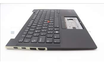 Lenovo 5M11H62793 C-Cover with keyboard, Hungarian, Black, Backlight, Fingerprint, WWAN, UK