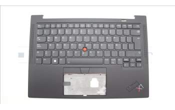 Lenovo 5M11H62818 C-Cover with keyboard, Spanish LA, Black, Backlight, WWAN, Fingerprint, UK
