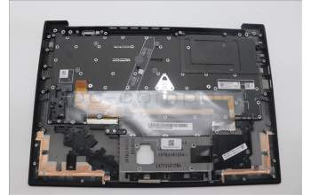 Lenovo 5M11H62830 C-Cover with keyboard, Portuguese, Black, Backlight, WWAN, Fingerprint, UK