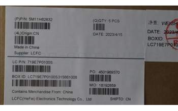 Lenovo 5M11H62832 MECH_ASM BL KB BK FPR WW POR SRX