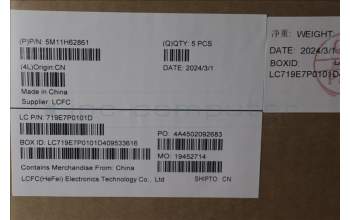 Lenovo 5M11H62861 MECH_ASM BL KB BK FPR WW TUR CHY