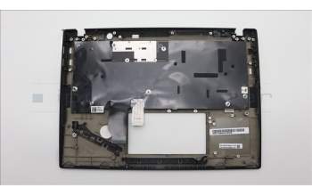 Lenovo 5M11H88965 C-Cover with keyboard, Belgian, Black, UK