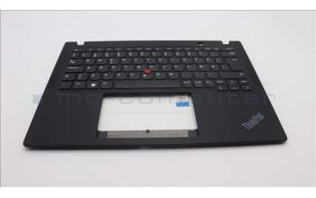 Lenovo 5M11H88980 C-Cover with keyboard, Danish, Black, UK